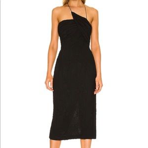 LPA Midi Crinkle Dress